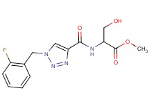 methyl N-{[1-(2-fluorobenzyl)-1H-1,2,3-triazol-4-yl]carbonyl}serinate