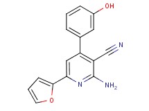 2-amino-6-(2-furyl)-4-(3-hydroxyphenyl)nicotinonitrile