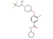 3-chloro-N-cyclopentyl-4-{[1-(3,3,3-trifluoro-1-methylpropyl)-4-piperidinyl]oxy}benzamide