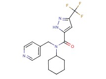 N-cyclohexyl-N-(pyridin-4-ylmethyl)-3-(trifluoromethyl)-1H-pyrazole-5-carboxamide