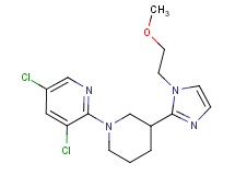 3,5-dichloro-2-{3-[1-(2-methoxyethyl)-1H-imidazol-2-yl]piperidin-1-yl}pyridine