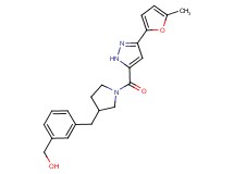 {3-[(1-{[3-(5-methyl-2-furyl)-1H-pyrazol-5-yl]carbonyl}pyrrolidin-3-yl)methyl]phenyl}methanol