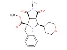 methyl (1R*,3R*,3aR*,6aS*)-1-benzyl-5-methyl-4,6-dioxo-3-(tetrahydro-2H-pyran-4-yl)octahydropyrrolo[3,4-c]pyrrole-1-carboxylate