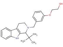 2-{3-[(1-tert-butyl-1,3,4,9-tetrahydro-2H-beta-carbolin-2-yl)methyl]phenoxy}ethanol