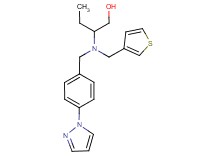 2-[[4-(1H-pyrazol-1-yl)benzyl](3-thienylmethyl)amino]butan-1-ol