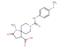 1-methyl-8-({[4-(methylthio)phenyl]amino}carbonyl)-2-oxo-1,8-diazaspiro[4.5]decane-4-carboxylic acid