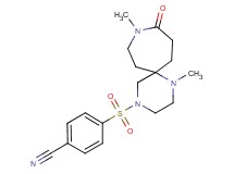 4-[(1,9-dimethyl-10-oxo-1,4,9-triazaspiro[5.6]dodec-4-yl)sulfonyl]benzonitrile