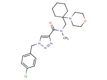 1-(4-chlorobenzyl)-N-methyl-N-{[1-(4-morpholinyl)cyclohexyl]methyl}-1H-1,2,3-triazole-4-carboxamide