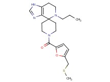 1'-{5-[(methylthio)methyl]-2-furoyl}-5-propyl-1,5,6,7-tetrahydrospiro[imidazo[4,5-c]pyridine-4,4'-piperidine]