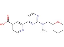 2-{2-[methyl(tetrahydro-2H-pyran-2-ylmethyl)amino]pyrimidin-4-yl}isonicotinic acid