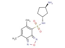 N-[rel-(1R,3R)-3-aminocyclopentyl]-5,7-dimethyl-2,1,3-benzoxadiazole-4-sulfonamide hydrochloride