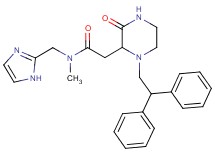 2-[1-(2,2-diphenylethyl)-3-oxo-2-piperazinyl]-N-(1H-imidazol-2-ylmethyl)-N-methylacetamide