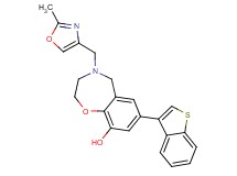 7-(1-benzothien-3-yl)-4-[(2-methyl-1,3-oxazol-4-yl)methyl]-2,3,4,5-tetrahydro-1,4-benzoxazepin-9-ol