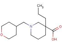 3-propyl-1-(tetrahydro-2H-pyran-4-ylmethyl)-3-piperidinecarboxylic acid