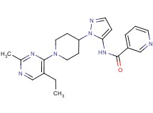 N-{1-[1-(5-ethyl-2-methylpyrimidin-4-yl)piperidin-4-yl]-1H-pyrazol-5-yl}nicotinamide