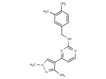 N-(3,4-dimethylbenzyl)-4-(1,3-dimethyl-1H-pyrazol-4-yl)pyrimidin-2-amine