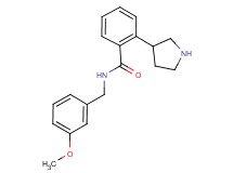 N-(3-methoxybenzyl)-2-(3-pyrrolidinyl)benzamide
