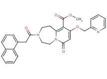 methyl 3-(1-naphthylacetyl)-7-oxo-9-(2-pyridinylmethoxy)-1,2,3,4,5,7-hexahydropyrido[1,2-d][1,4]diazepine-10-carboxylate
