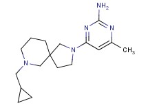 4-[7-(cyclopropylmethyl)-2,7-diazaspiro[4.5]dec-2-yl]-6-methyl-2-pyrimidinamine