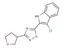 3-chloro-2-[3-(tetrahydrofuran-3-yl)-1,2,4-oxadiazol-5-yl]-1H-indole