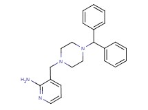3-{[4-(diphenylmethyl)-1-piperazinyl]methyl}-2-pyridinamine