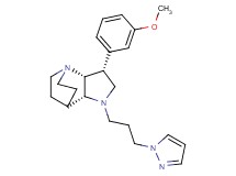 (3R*,3aR*,7aR*)-3-(3-methoxyphenyl)-1-[3-(1H-pyrazol-1-yl)propyl]octahydro-4,7-ethanopyrrolo[3,2-b]pyridine