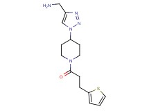 [(1-{1-[3-(2-thienyl)propanoyl]-4-piperidinyl}-1H-1,2,3-triazol-4-yl)methyl]amine trifluoroacetate