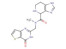 N-methyl-N-[(4-oxo-3,4-dihydrothieno[3,2-d]pyrimidin-2-yl)methyl]-4,5,6,7-tetrahydro-1H-imidazo[4,5-c]pyridine-4-carboxamide dihydrochloride