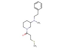 N-methyl-1-[3-(methylthio)propanoyl]-N-(2-phenylethyl)-3-piperidinamine