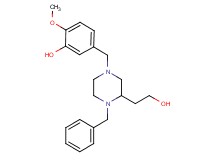 5-{[4-benzyl-3-(2-hydroxyethyl)-1-piperazinyl]methyl}-2-methoxyphenol