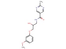 N-[2-hydroxy-3-(3-methoxyphenoxy)propyl]-2-methylpyrimidine-5-carboxamide