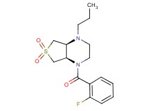 (4aS*,7aR*)-1-(2-fluorobenzoyl)-4-propyloctahydrothieno[3,4-b]pyrazine 6,6-dioxide