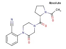 2-[4-(1-acetyl-L-prolyl)-2-oxo-1-piperazinyl]benzonitrile