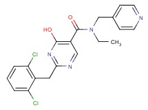 2-(2,6-dichlorobenzyl)-N-ethyl-4-hydroxy-N-(pyridin-4-ylmethyl)pyrimidine-5-carboxamide