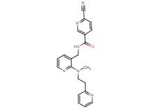 6-cyano-N-({2-[methyl(2-pyridin-2-ylethyl)amino]pyridin-3-yl}methyl)nicotinamide