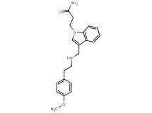 3-[3-({[2-(4-methoxyphenyl)ethyl]amino}methyl)-1H-indol-1-yl]propanamide