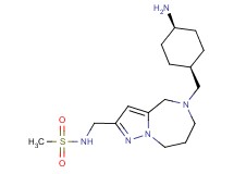 N-({5-[(cis-4-aminocyclohexyl)methyl]-5,6,7,8-tetrahydro-4H-pyrazolo[1,5-a][1,4]diazepin-2-yl}methyl)methanesulfonamide dihydrochloride