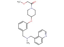 (3-{[1-(methoxyacetyl)-4-piperidinyl]oxy}benzyl)methyl(5-quinolinylmethyl)amine