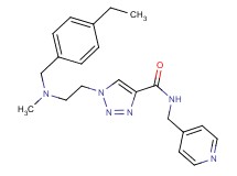 1-{2-[(4-ethylbenzyl)(methyl)amino]ethyl}-N-(4-pyridinylmethyl)-1H-1,2,3-triazole-4-carboxamide