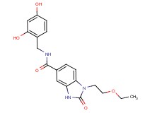 N-(2,4-dihydroxybenzyl)-1-(2-ethoxyethyl)-2-oxo-2,3-dihydro-1H-benzimidazole-5-carboxamide