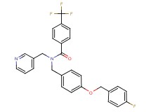 N-{4-[(4-fluorobenzyl)oxy]benzyl}-N-(3-pyridinylmethyl)-4-(trifluoromethyl)benzamide