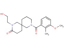 2-(2-hydroxyethyl)-8-(3-methoxy-2-methylbenzoyl)-2,8-diazaspiro[5.5]undecan-3-one