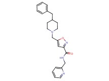 5-[(4-benzyl-1-piperidinyl)methyl]-N-(2-pyridinylmethyl)-3-isoxazolecarboxamide