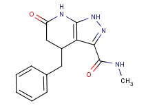 4-benzyl-N-methyl-6-oxo-4,5,6,7-tetrahydro-1H-pyrazolo[3,4-b]pyridine-3-carboxamide