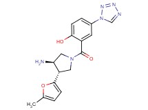 2-{[(3R*,4S*)-3-amino-4-(5-methyl-2-furyl)pyrrolidin-1-yl]carbonyl}-4-(1H-tetrazol-1-yl)phenol