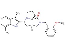 (3aS*,5S*,9aS*)-5-(3,7-dimethyl-1H-indol-2-yl)-2-(2-methoxybenzyl)hexahydro-7H-pyrrolo[3,4-g]pyrrolizin-1(2H)-one