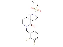 7-(2,3-difluorobenzyl)-2-(ethylsulfonyl)-2,7-diazaspiro[4.5]decan-6-one