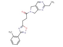 2-ethyl-6-{3-[3-(2-methylphenyl)-1,2,4-oxadiazol-5-yl]propanoyl}-6,7-dihydro-5H-pyrrolo[3,4-d]pyrimidine