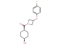 cis-4-{[3-(4-fluorophenoxy)azetidin-1-yl]carbonyl}cyclohexanol