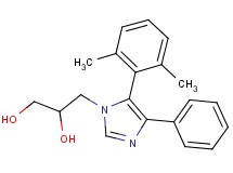 3-[5-(2,6-dimethylphenyl)-4-phenyl-1H-imidazol-1-yl]propane-1,2-diol